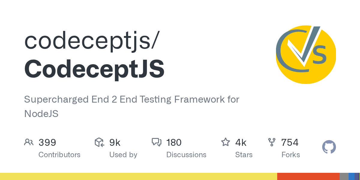 CodeceptJS 仓库卡片