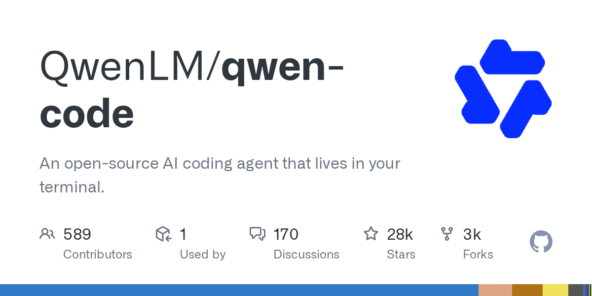Qwen Code 仓库卡片